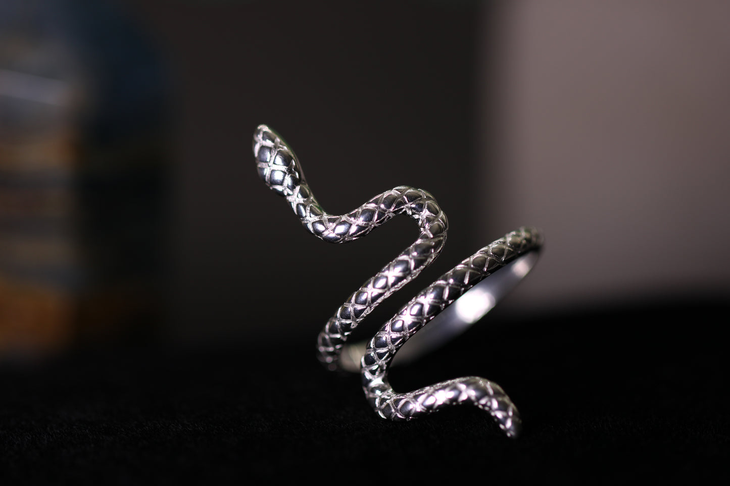 Sterling Silver Snake Ring